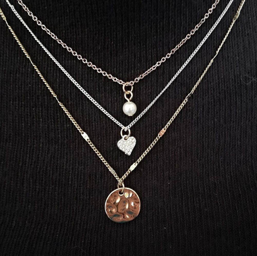 Lauren Conrad Delicate Three Strand Necklace - Picture 1 of 3